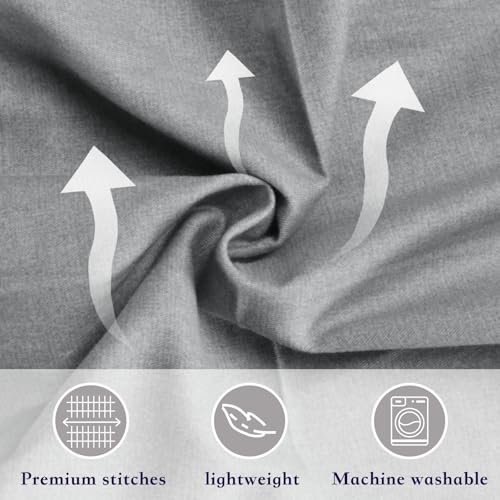Pregnancy Pillow Cover (ONLY Pillowcase) - U Shaped Pillow Case - Maternity Body Pillow Cover - Removable Soft Cotton Cover (Grey) - color: Grey