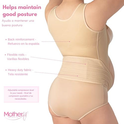 Adjustable Maternity Support Vest for Pregnant - Pregnancy Support Vest - Posture Corrector Pregnancy Support Vest (Nude, X-Large)
