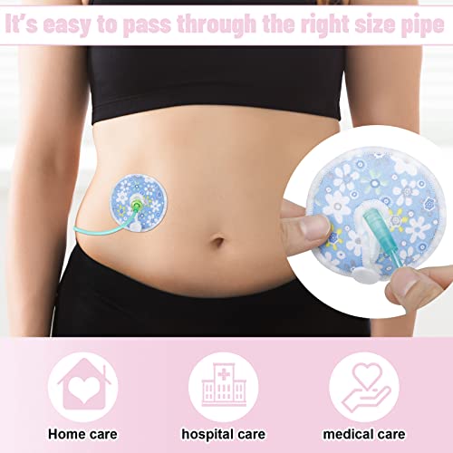 32 Pcs G Tube Button Cover G Tube Pad Holder Cotton Pad for Feeding