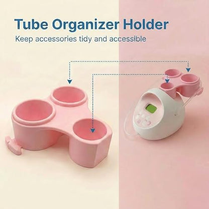 Spectra S2 Pump Caddy, Dual Bottle & Hose Holder Attachment, Pink - color: Pink