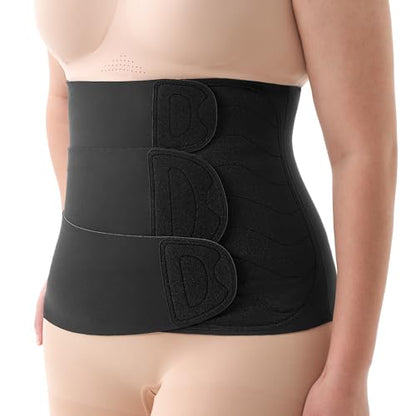 Momcozy Ergowrap Postpartum Belly Band, 3D Lifting & Ergonomic Back Support - color: Black, size: Large
