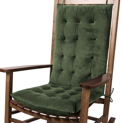 Rocking Chair Cushions High Back and Seat Cushion Green - color: Green