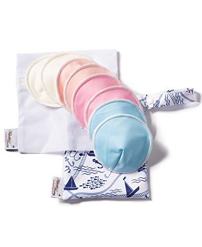 Fishers Finery Womens Wireless Maternity Nursing Bra; Nursing Pad Set Option - color: Moonlight Blue W/Pads, size: Small