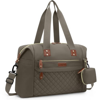 Pritent Diaper Bag Tote Waterproof Maternity Baby Bags with Pacifier Case - color: Khaki, size: Medium