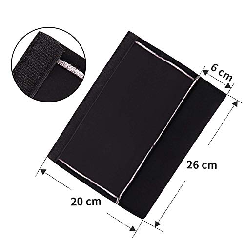 COOLBEBE Car Seat Straps Shoulder Pads for Baby Kids - color: Black, size: Small