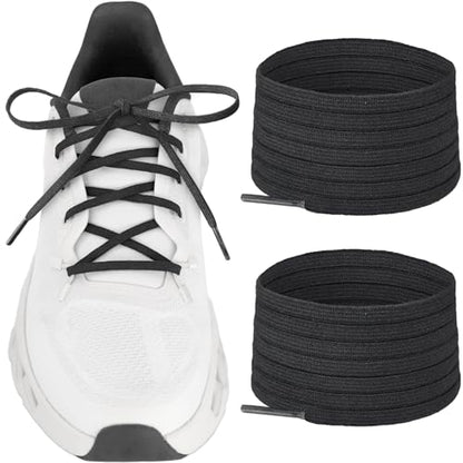 5/32" (4mm) Thin Flat Shoe Laces for On Cloud Sneakers - color: Black, size: 63"/160cm