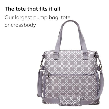 Sarah Wells Lizzy Breast Pump Tote (Gray) - color: Gray