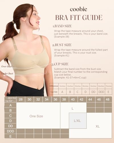 Coobie Seamless Scoopneck Bra - color: Light Nude, size: Large