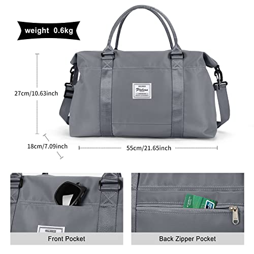 Travel Duffel Bag, Carry On Overnight Weekender Bags for Women - color: A1-Goblin Blue, size: Large
