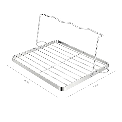 Folding Water Bottle Drying Rack,Folds Flat for Easy Storage,Space-Saving Draining Board Organizer,Made from 304 Stainless Steel
