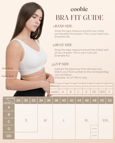 Coobie Comfort Bra - color: White, size: X-Large