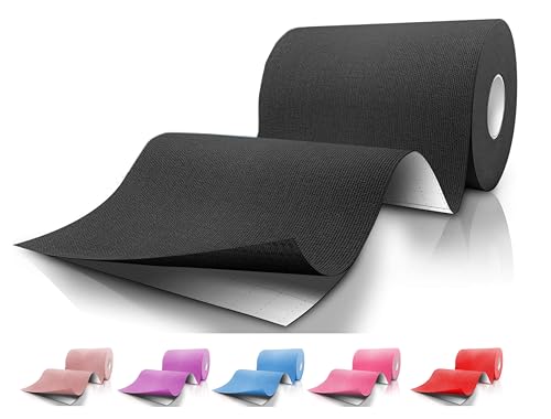 Extra Wide Kinesiology Tape 4” x 16’ – Waterproof Elastic Therapeutic Tape for Muscle Support, Pain Relief & Injury Recovery – Ideal for Sports, Physio & Daily Use