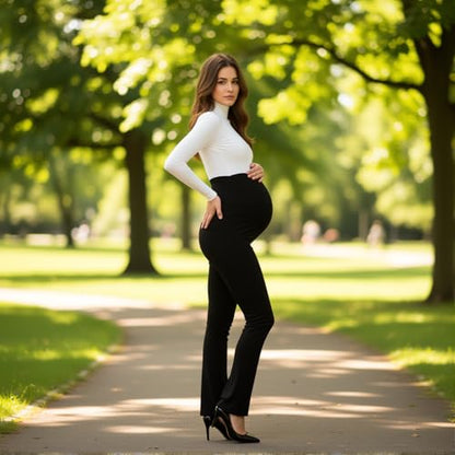 Maternity High Waist Pants - size: Large