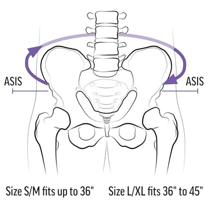 OPTP Maternity SI-LOC, SI Joint Support Belt for Women – Large/Extra-Large - size: Large-X-Large