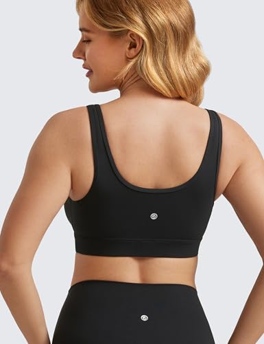 CRZ YOGA Maternity V Neck Nursing Bras - color: Black, size: X-Small