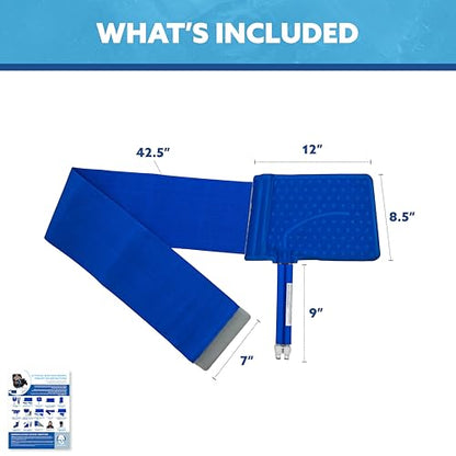 Polar Active Ice® Back Therapy pad 12” x 8.5” with Attached Belt. Use only with The Polar Active Ice #AIS Therapy System. - style: Back Pad