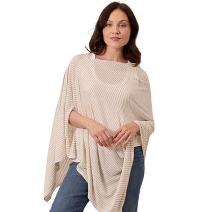 Solly Baby Nursing Cover, Breastfeeding Cover-Up, Driftwood Stripe - color: Driftwood Stripe