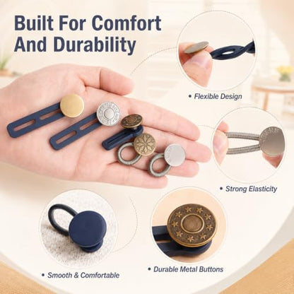 Button Extenders for Jeans and Pants - color: 36-pcs Waist Expander
