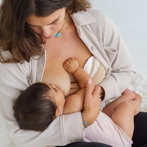 Ameda Organic Washable Nursing Pads | Reusable Breast Pads | 8 Count - size: 8 Count (4 Pairs)