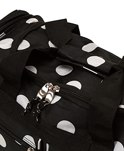 Rockland 19" Polyester Duffel Bag, Black Dot - color: Black Dot, size: 19"