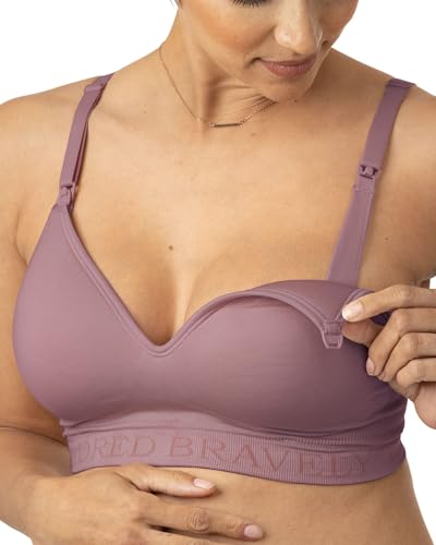 Kindred Bravely Signature Sublime Seamless Contour Maternity & Nursing Bra - color: Twilight, size: Medium