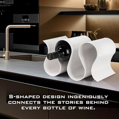 Wine Rack Countertop, Creativity Modern Small Wine Holder - color: White