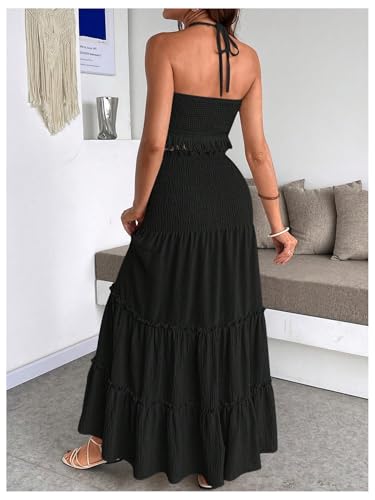 OYOANGLE Women's Maternity 2 Piece Skirt Set Outfits - color: Black, size: Large
