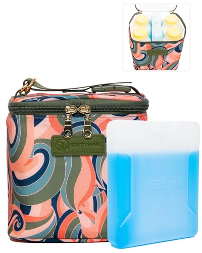 Sarah Wells Cold Gold Breastmilk Cooler with Ice Pack (Groovy) - color: Groovy