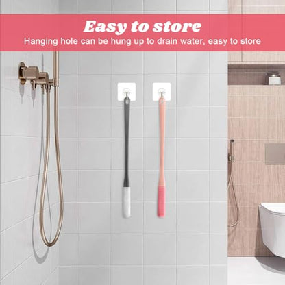 4Pcs 13.38" Toe Cleaning Brush with 1 Double Side Foot File