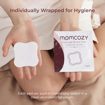 Momcozy Hydrogel Nursing Pads,Cooling Relief,Breastfeeding Essentials 12pcs - size: 12 PCS