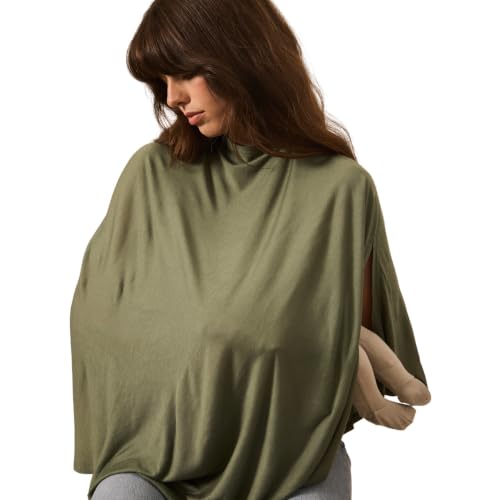 Solly Baby Nursing Cover, Breathable Breastfeeding Cover-Up, Basil - color: Basil