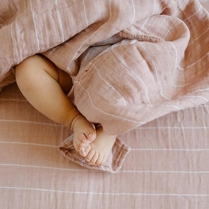 Blanket - color: Mauve Stripe