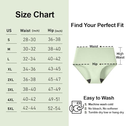 BATTEWA Incontinence Underwear for Women Leakproof Bladder Control Briefs - color: Beige, size: 3X-Large
