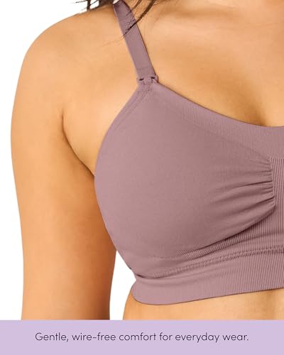 Kindred Bravely Essentials Hands Free Pumping Bra Maternity Nursing, 2 Pack - color: Black & Twilight, size: X-Large
