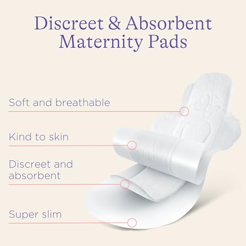 Lansinoh Postpartum Maxi Pads Bundle, Heavy Absorbency Overnight Pads with Wings, Includes 2 Sizes for Extra Protection, Postpartum Essentials, 40 Count (Pack of 2) - size: 40 Count (Pack of 2)