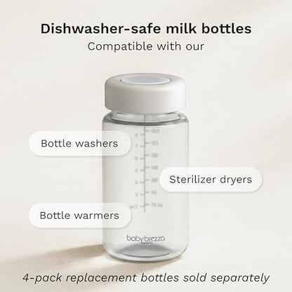 Baby Brezza All Day Portable Breastmilk Cooler, Large 20oz Capacity, Black - color: Black