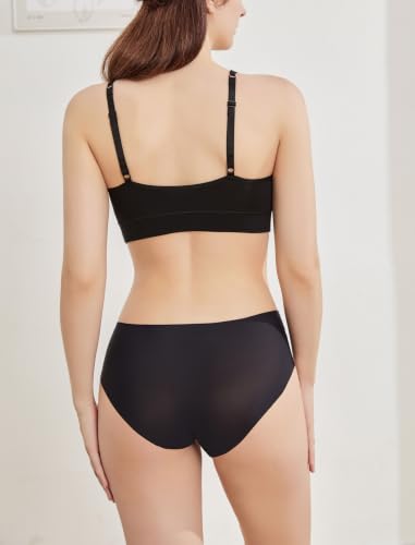 Wireless Cotton Nursing Bra for Sleep& Maternity, Pregnancy Breastfeeding Top, Adjustable Straps, Full Coverage - color: Black+grey+white/3pack, size: Medium