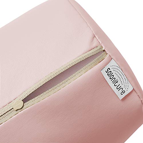 Saloniture Full Round Massage Table Bolster Pillow Pad - 26 x 6 Inch - Pink - color: Pink