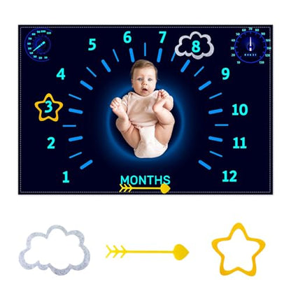 Racing Car Baby Monthly Milestone Blanket Newborn Growth Record Prop