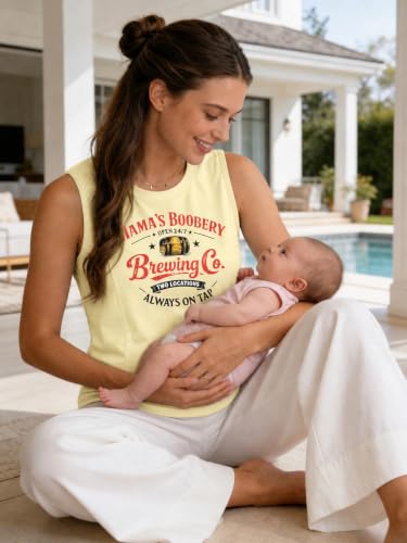 Nursing Tank Tops Maternity Breastfeeding Shirts Mama Zip Breastfeeding Top - color: Apricot, size: Medium