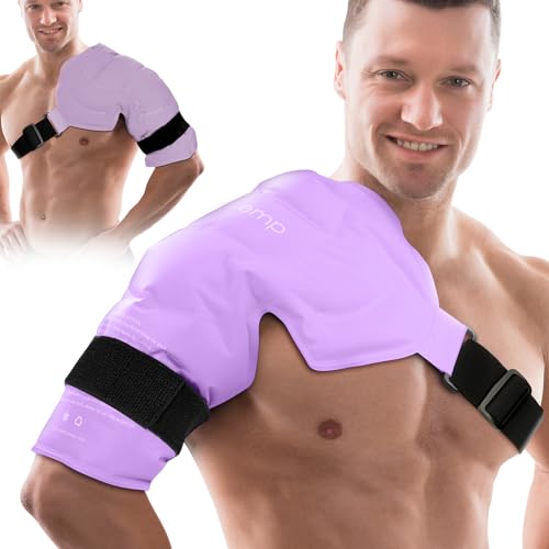 Comfytemp Shoulder Ice Pack Wrap Rotator Cuff Therapy (Large/X-Large) - color: Purple