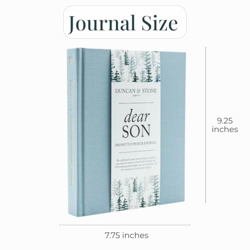 Duncan & Stone Dear Son Boy Mom Baby Memory Book Journal, Cream, 230pg - color: Cream