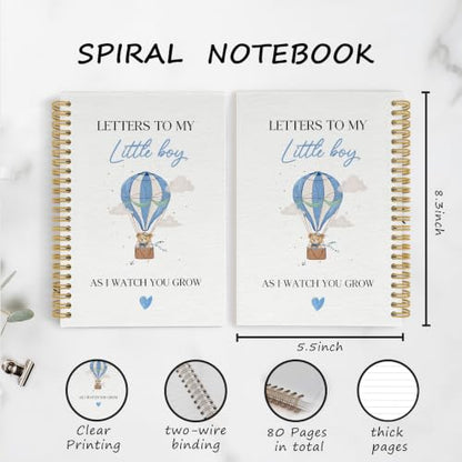 YLZlhb Hot Air Balloon Bear Spiral Notebook Journal 5.5x8.3 Inches