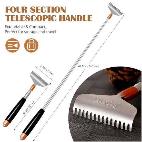 Large Back Scratcher for Women Men Instant Itch-Relief - color: Black, size: L