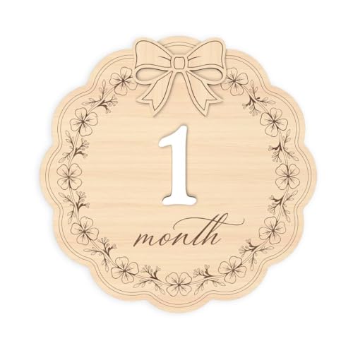 Baby Monthly Milestone Signs Girl, 1-12 Months Baby Milestone Signs (M10) - color: M10