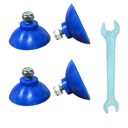ArcMate EZ Reacher Replacement Gripper Cups - Food Safe Indoor Reacher Grabber Tips Part for Repair - Heat Resistant Silicone Cups with Locknuts, Blue, 2 Pairs (4 Cups) - size: 2 Pair (Pack of 1)