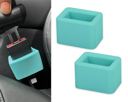 DS. DISTINCTIVE STYLE Seat Belt Holder Easy Access Seatbelt Accessories for Kids 2 Pieces (Aqua Blue) - color: Aqua Blue