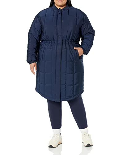 Amazon Essentials Women's Oversized Quilted Coat (Available in Plus Size) - color: Navy, size: X-Small