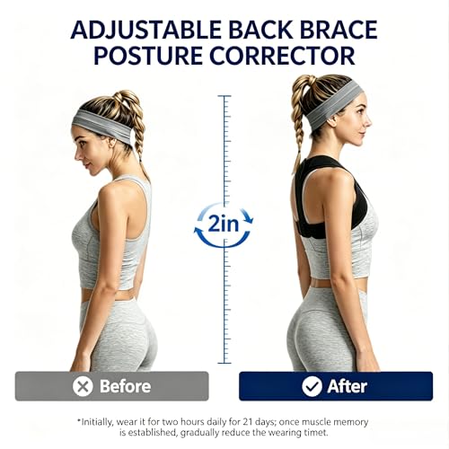 Posture Corrector for Women and Men, Adjustable Upper Back Brace