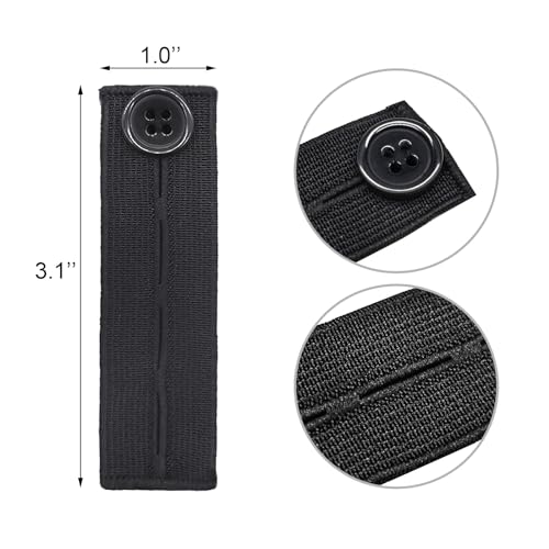 5pcs Adjustable Elastic Button Extenders for Women Men Pants